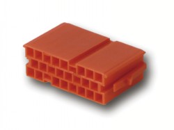Mini ISO Steckergehäuse ROT 20 polig