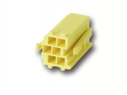 Mini ISO Steckergehäuse GELB 6 polig