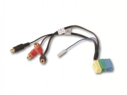6 pol. Mini ISO-Stecker auf 4-Cinch Buchsen