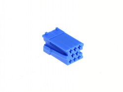 MINI ISO Steckergehäuse BLAU 8 pin