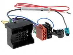 Radioadapter SEAT  SKODA  VW mit Quadlockstecker + Phantomadapter - ISO