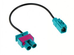 Antennenadapter AUDI/VW  - Doppel Fakra (M) - Fakra (F)