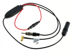 Antennensplitter AM/FM/DAB+ mit DIN(F) DIN(M) SMB(F) Stromversorgung