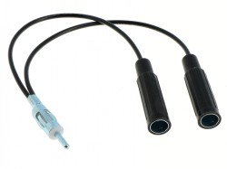 Antennenadapter 2 x DIN (F) - 1 x DIN (M)