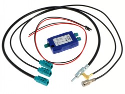 HQ Antennensplitter AM/FM/DAB+ mit FAKRA(M) für passive und aktive Antennen