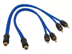  Y-Verteiler Cinchkabel 1x Buchse auf 2x Stecker  1Paar