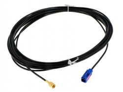 Antennenkabel Verlängerung FAKRA (F) Code C Signalblau auf SMA (M) 700cm