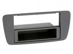 Radioblende SEAT Ibiza (6J) 2008-15 2DIN mit Fach+Blende Azabacheschwarz (AL6)