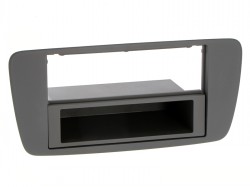 Radioblende SEAT Ibiza (6J) 2008-15 2DIN mit Fach  Fach+Blende  Nitschwarz (AN1)