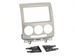 Radioblende MAZDA 5 (CR) ab 2005-10 2DIN silber Installer Kit