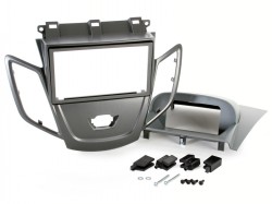 Radioblende FORD Fiesta  (JA8) ab 2008-18 2DIN graumetal Display grau