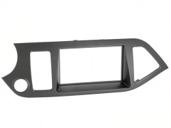 Radioblende KIA Picanto (TA) ab 2011-17 (Start  Stopp) 2DIN anthracite metallic