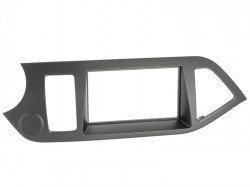 Radioblende KIA Picanto (TA) ab 2011-17 2DIN anthracite metallic