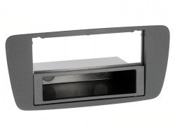 Radioblende SEAT Ibiza (6J 2008-15 2DIN Azabacheschwarz (AL6) mit schwarzem Fach