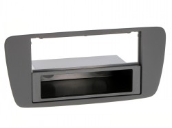 Radioblende SEAT Ibiza (6J) 2008-15 2DIN  Nitschwarz (AN1) mit schwarzem Fach