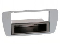 Radioblende SEAT Ibiza (6J) 2008-15 2DIN Conemaragrau (AS2) mit schwarzem Fach
