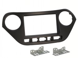 Radioblende HYUNDAI i10 (IA) ab 2013 2DIN schwarz Installer Kit