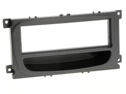 Radioblende FORD Focus  Mondeo  S-MAX  Galaxy  Transit Con 1DIN mit Fach schwarz