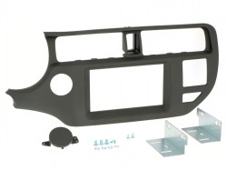 Radioblende KIA Rio (UB) ab 2011-17 2DIN schwarz Installer Kit