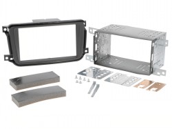 Radioblende SMART Fortwo (C/A451) ab 2010-15 2DIN schwarz  Installer Kit