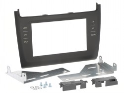 Radioblende VW Polo ab 2014 2DIN dunkelgrau Installer Kit