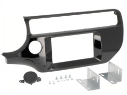 Radioblende KIA Rio (UB) ab Bj. 2015 2DIN matt black/piano black Installer Kit