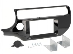 Radioblende KIA Rio (UB) ab Bj. 2015 2DIN piano black Installer Kit