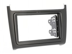 Radioblende VW Polo ab 2014 2DIN black Rahmen + innerer Frame