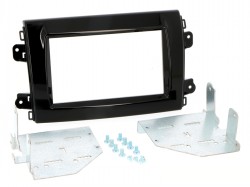 Radioblende FIAT Ducato ab 2021- 2DIN piano black Installer Kit