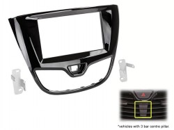 Radioblende OPEL Karl  2015-17 2DIN piano black