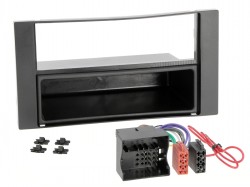 EINBAUKIT FORD div. ab 04 2DIN schwarz + Fach + Radioadapter