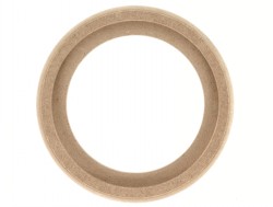 MDF Holzring 16cm mit Falz + Laminierrand